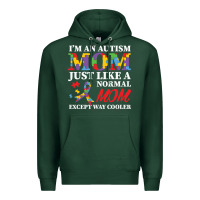 Sports Green LIL Autism Mom Premium Hoodie - CowhideDigitalArt