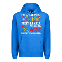 True Royal LIL Autism Mom Premium Hoodie - CowhideDigitalArt
