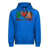 Cobalt peace love Christmas cakes Urban Hoodie - AdoDesignShop