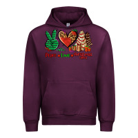 Mauve Wine peace love Christmas cakes Urban Hoodie - AdoDesignShop
