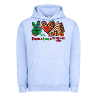 Pigment Grape Ice peace love Christmas cakes Urban Hoodie - AdoDesignShop