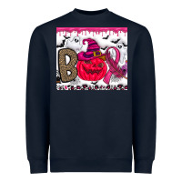 Navy Boo october Heavyweight Sweatshirt - CowhideDigitalArt
