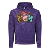 Cloud Purple Show mom pig Vintage Hoodie - CowGirlArtShop