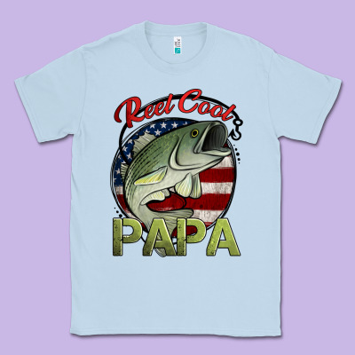 Reel Cool Papa Fishing Classic Tee Designed By Jasminsmagicworld