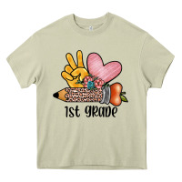Mossy peace love 1st grade Heavy Core Tee - JahusDesignShop