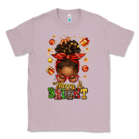 Lilac merry and bright christmas afro messy bun Classic Tee - texasbilliewilder