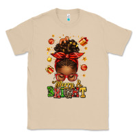 Mushroom merry and bright christmas afro messy bun Classic Tee - texasbilliewilder