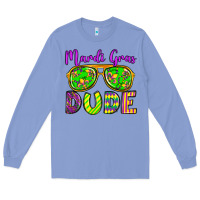 Colony Blue mardi gras dude olivia Long Sleeve Tee - OliviaCreatesArt