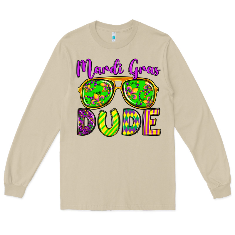 Mardi Gras Dude Olivia Long Sleeve Tee by OliviaCreatesArt | Teevron