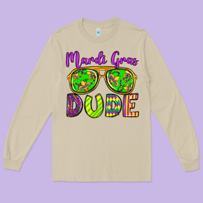 Mardi Gras Dude Olivia Long Sleeve Tee Designed By Oliviacreatesart