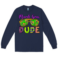 Navy mardi gras dude olivia Long Sleeve Tee - OliviaCreatesArt