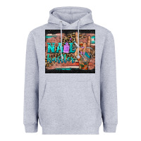 Heather Grey nail hustler tumbler Heavyweight Hoodie - BarkalooDesign