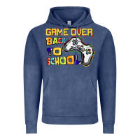 Vintage Denim Game over back to school Vintage Hoodie - CowGirlArtShop