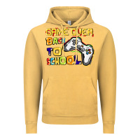 Vintage Mustard Game over back to school Vintage Hoodie - CowGirlArtShop