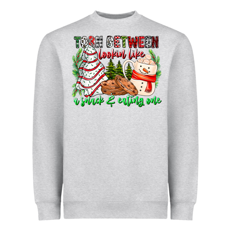 Torn Between Looking Like A Snack Eating One Heavyweight Sweatshirt by CowhideDigitalArt | Teevron