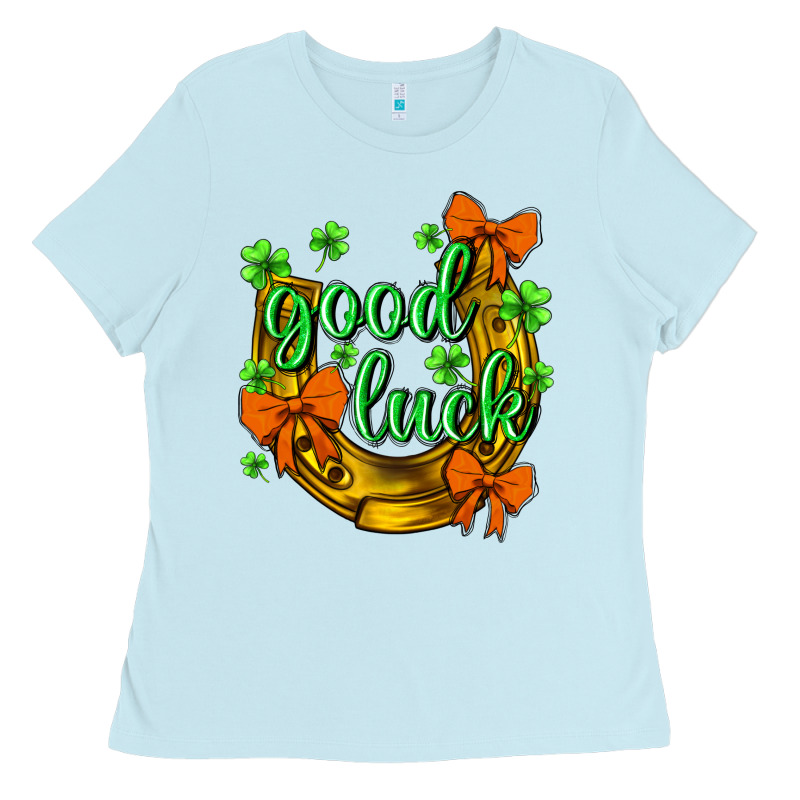 St.patricks Good Luck Ladies Tee by NancyCooperArtShop | Teevron