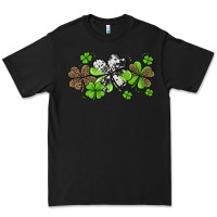 Black western cowhide leopard glitter shamrocks Premium Tee - Jasminsmagicworld