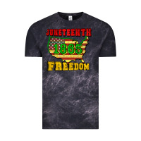 Cloud Black juneteenth 1865 freedom Vintage Tee - CowGirlArtShop