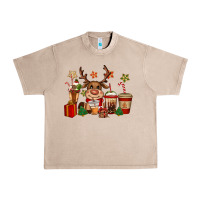 French Oak reindeer coffe cups christmas Urban Heavy Tee - CowGirlArtShop