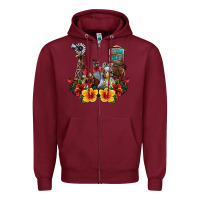 Burgundy farm life chicken Zipper Hoodie - SublimationCraftShop