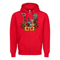 Red farm life chicken Zipper Hoodie - SublimationCraftShop