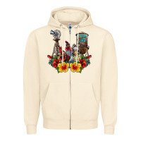 Sandshell farm life chicken Zipper Hoodie - SublimationCraftShop