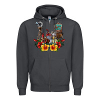 Smoke farm life chicken Zipper Hoodie - SublimationCraftShop