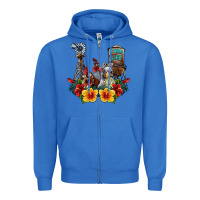 True Royal farm life chicken Zipper Hoodie - SublimationCraftShop