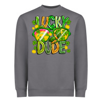 Storm Lucky Dude Heavyweight Sweatshirt - CowhideDigitalArt
