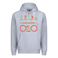 Heather Grey Check Tribe Called Quest Premium Hoodie - trangStudio
