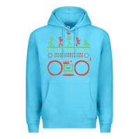 Ocean Blue Check Tribe Called Quest Premium Hoodie - trangStudio