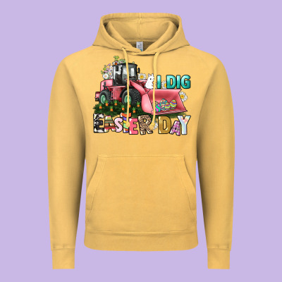 I Dig Easter Day Vintage Hoodie Designed By Howdyjamesfarm