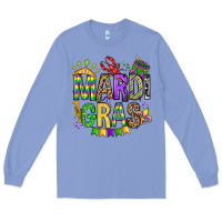 Colony Blue mardi gras olivia Long Sleeve Tee - OliviaCreatesArt