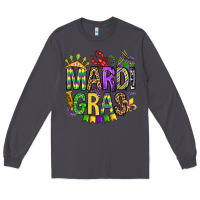 Smoke mardi gras olivia Long Sleeve Tee - OliviaCreatesArt