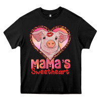 Black mamas sweetheart baby pig Heavy Core Tee - RanaPortraitStore