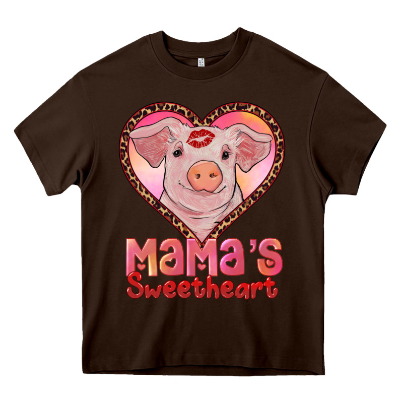 Mamas Sweetheart Baby Pig Heavy Core Tee by RanaPortraitStore | Teevron