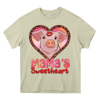 Mossy mamas sweetheart baby pig Heavy Core Tee - RanaPortraitStore