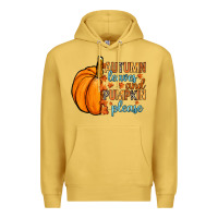 Autumn Leaves And Pumpkin Please Premium Hoodie | Teevron