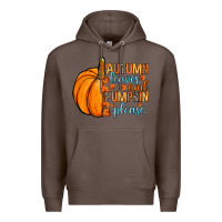 Coffee Autumn leaves and pumpkin please Premium Hoodie - RanaPortraitStore