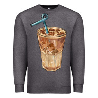 Charcoal Heather iced latte Premium Sweatshirt - BarkalooDesign