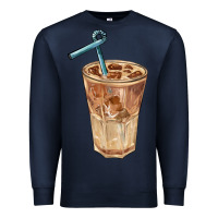 Navy iced latte Premium Sweatshirt - BarkalooDesign