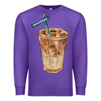Purple iced latte Premium Sweatshirt - BarkalooDesign