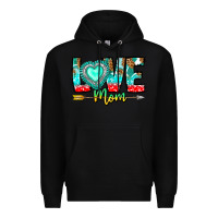 Black Love Mom Premium Hoodie - CowhideDigitalArt