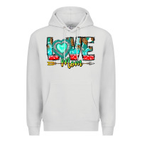 Dove Grey Love Mom Premium Hoodie - CowhideDigitalArt