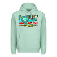 Seafoam Love Mom Premium Hoodie - CowhideDigitalArt