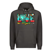 Smoke Love Mom Premium Hoodie - CowhideDigitalArt