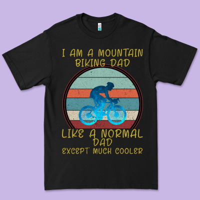 I Am A Mountain Biking Dad Premium Tee Designed By Bettercallsaul