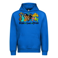 Cobalt peace love cross Urban Hoodie - AdoDesignShop