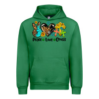 Emerald peace love cross Urban Hoodie - AdoDesignShop