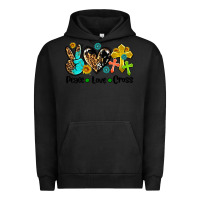Pigment Black peace love cross Urban Hoodie - AdoDesignShop